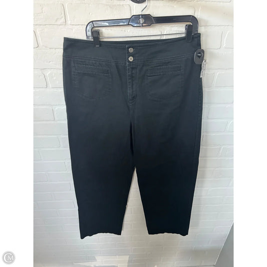 Jeans Wide Leg By Chicos In Black, Size: 14