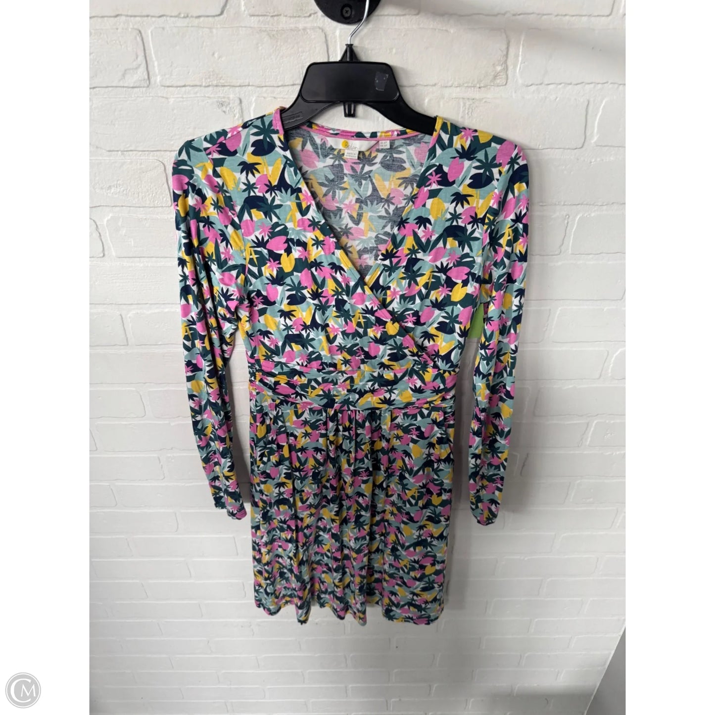 Dress Casual Short By Boden In Green & Pink, Size: Xsp