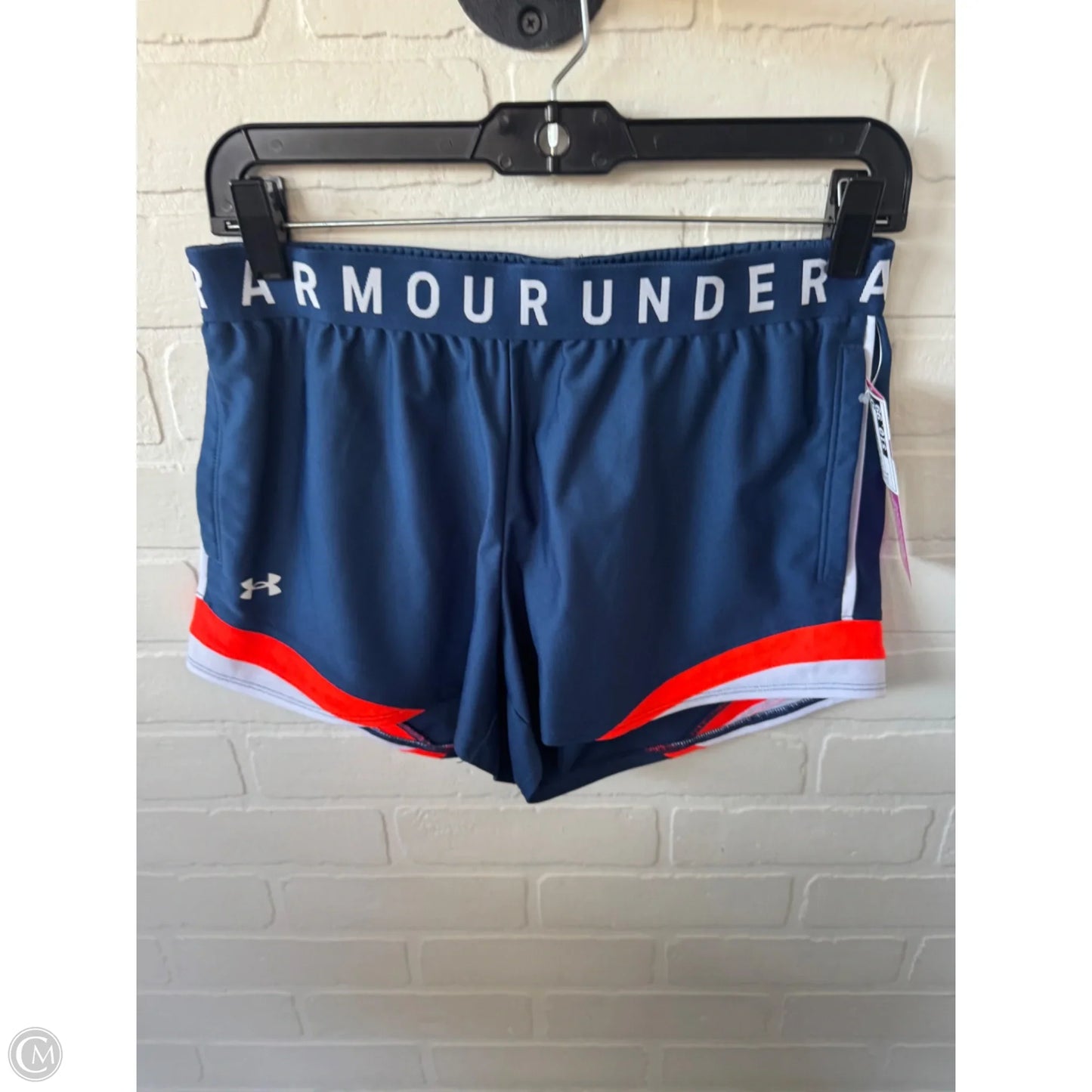Athletic Shorts By Under Armour In Blue & Orange, Size: 4