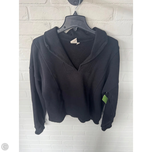 Sweatshirt Collar By White Crow In Black, Size: M