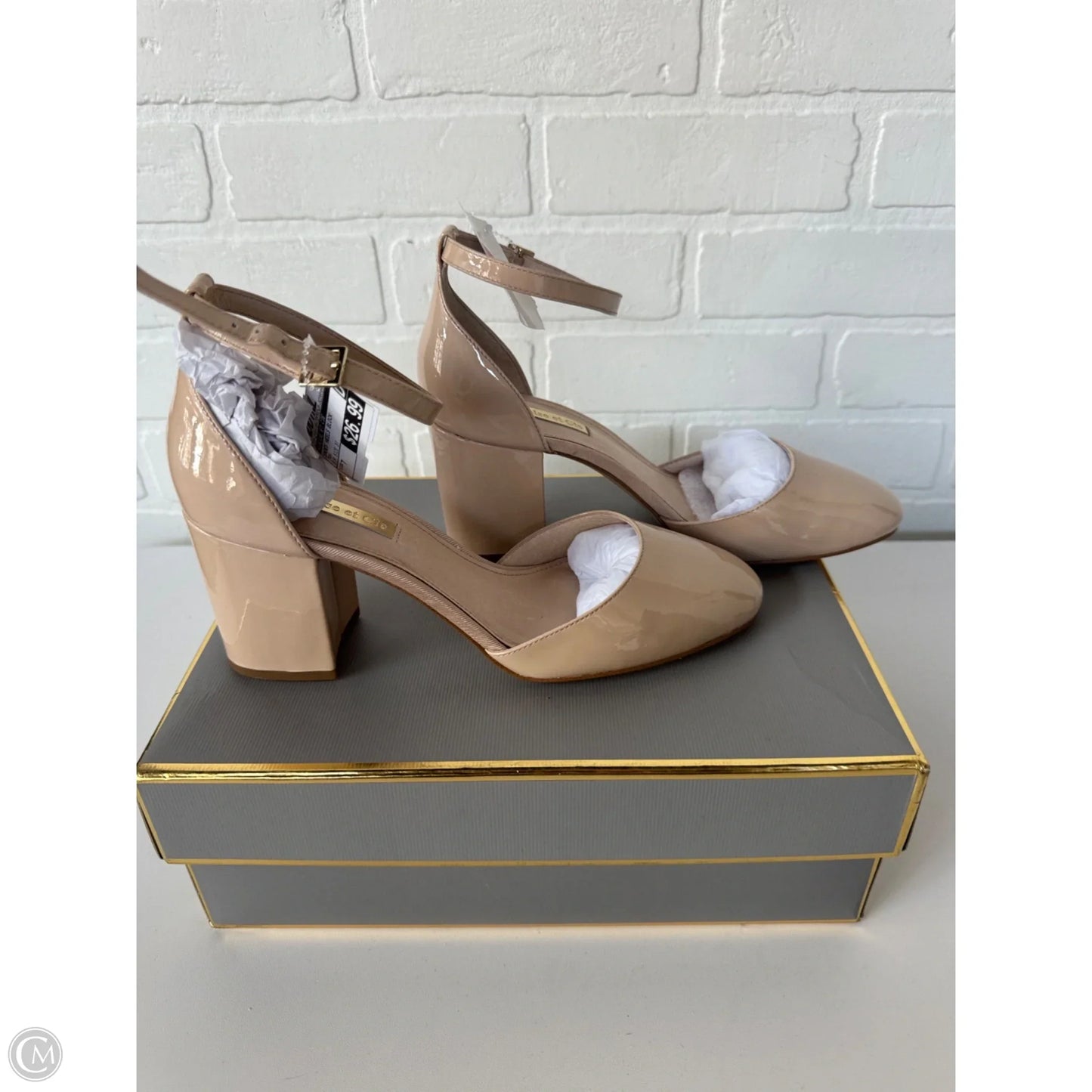 Shoes Heels Block By Louise Et Cie In Tan, Size: 7