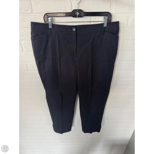 Pants Cropped By Talbots In Black, Size: 16