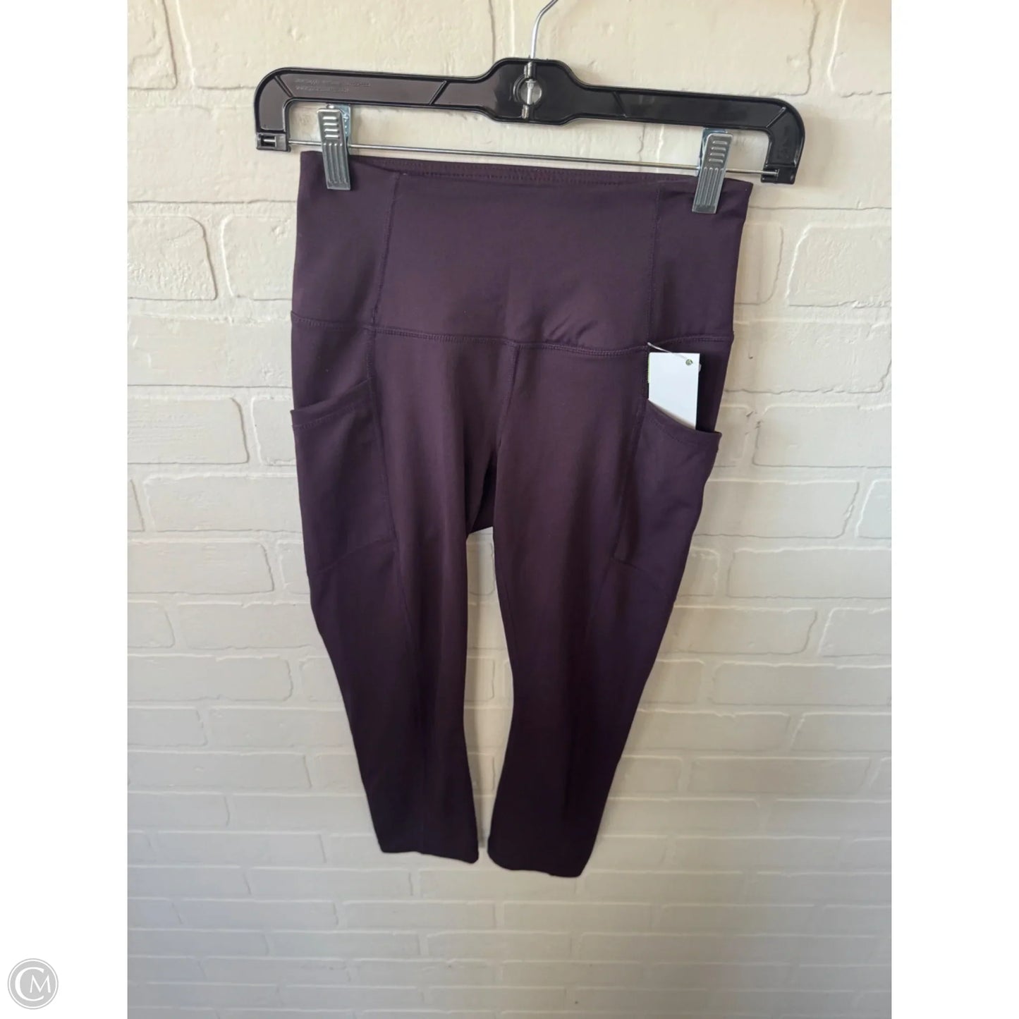 Athletic Leggings Capris By Yogalicious In Purple, Size: 0