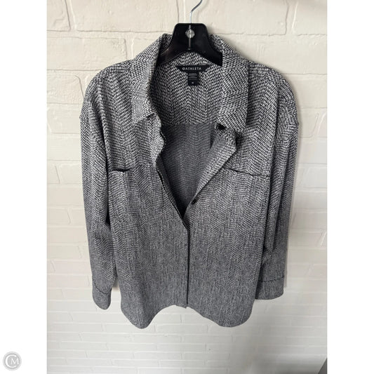 Jacket Shirt By Athleta In Black & Grey, Size: M