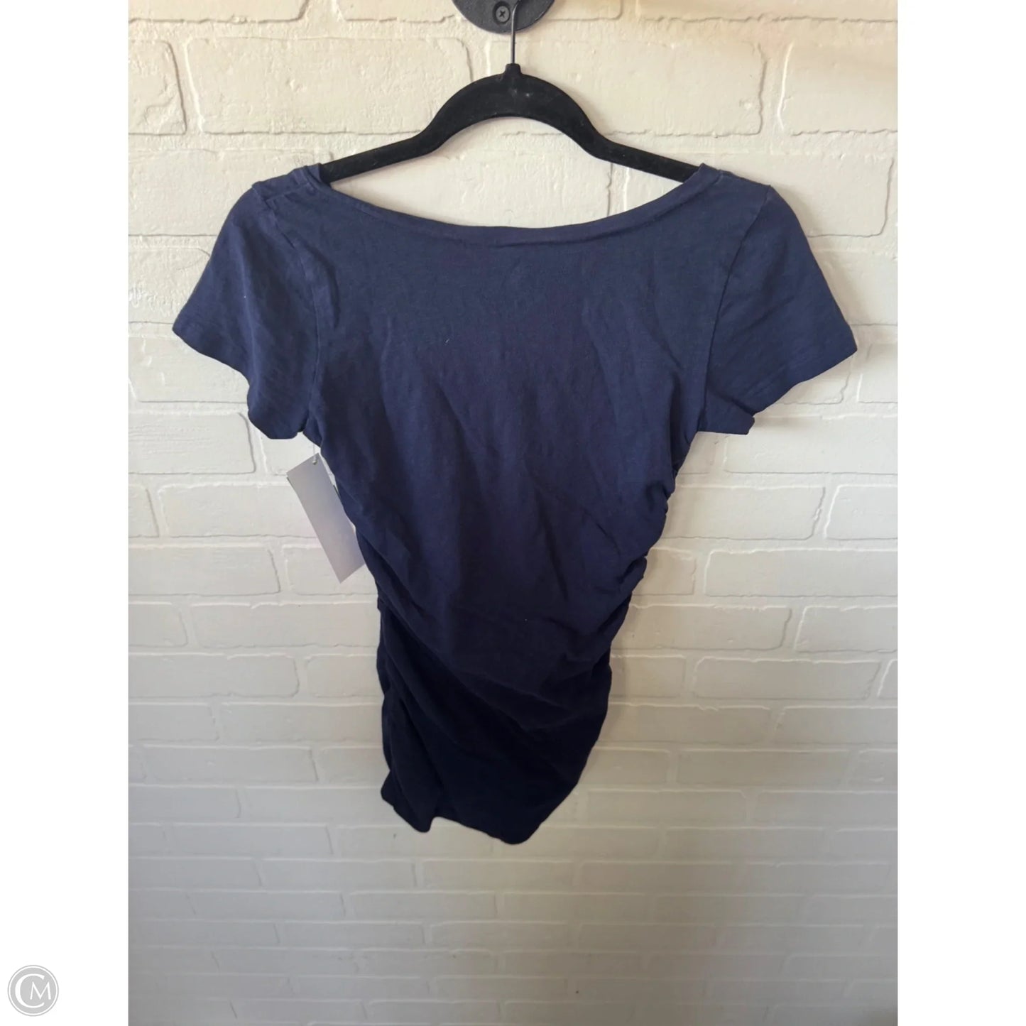 Top Short Sleeve Basic By Caslon In Blue, Size: S