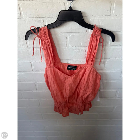 Top Sleeveless By Clothes Mentor In Orange, Size: S