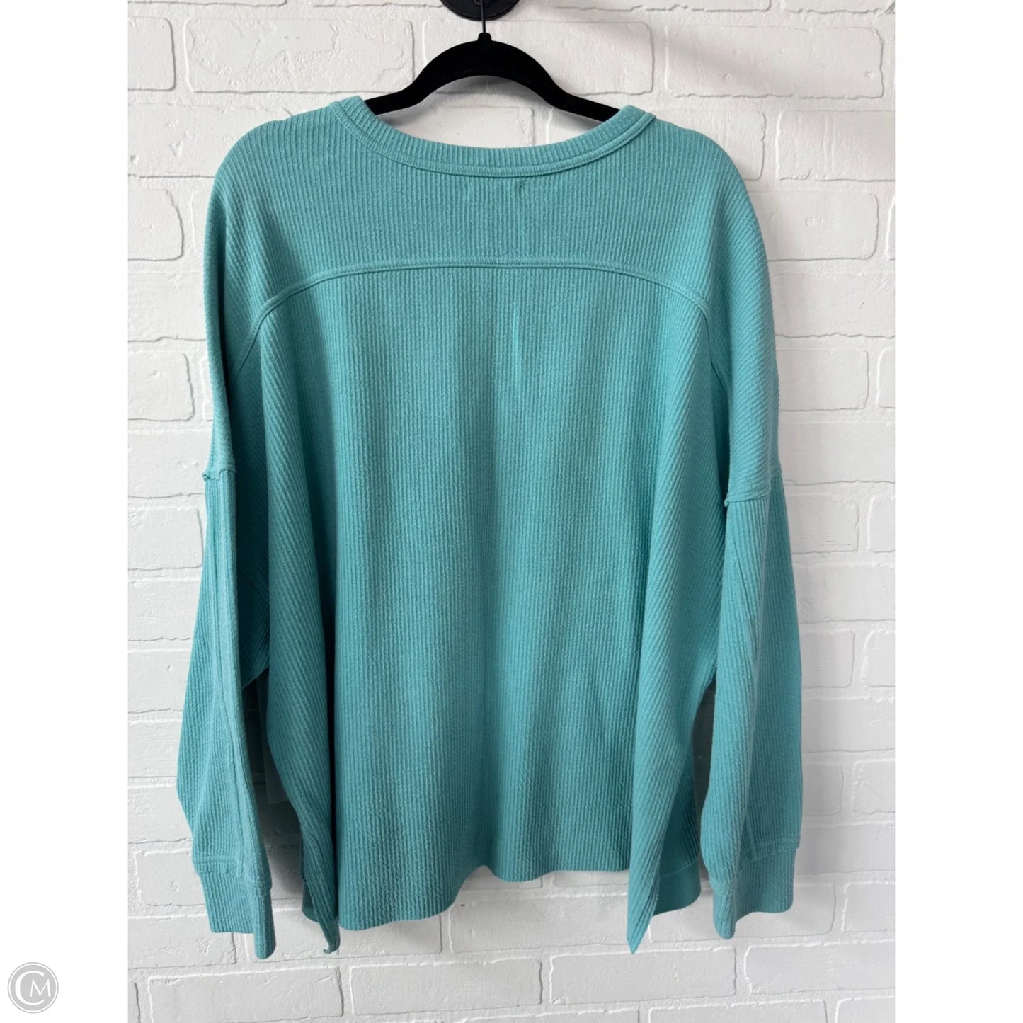 Top Long Sleeve By Maurices In Blue, Size: 2x