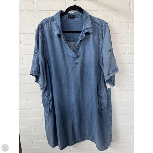 Dress Casual Short By Velvet Heart In Blue Denim, Size: 2x