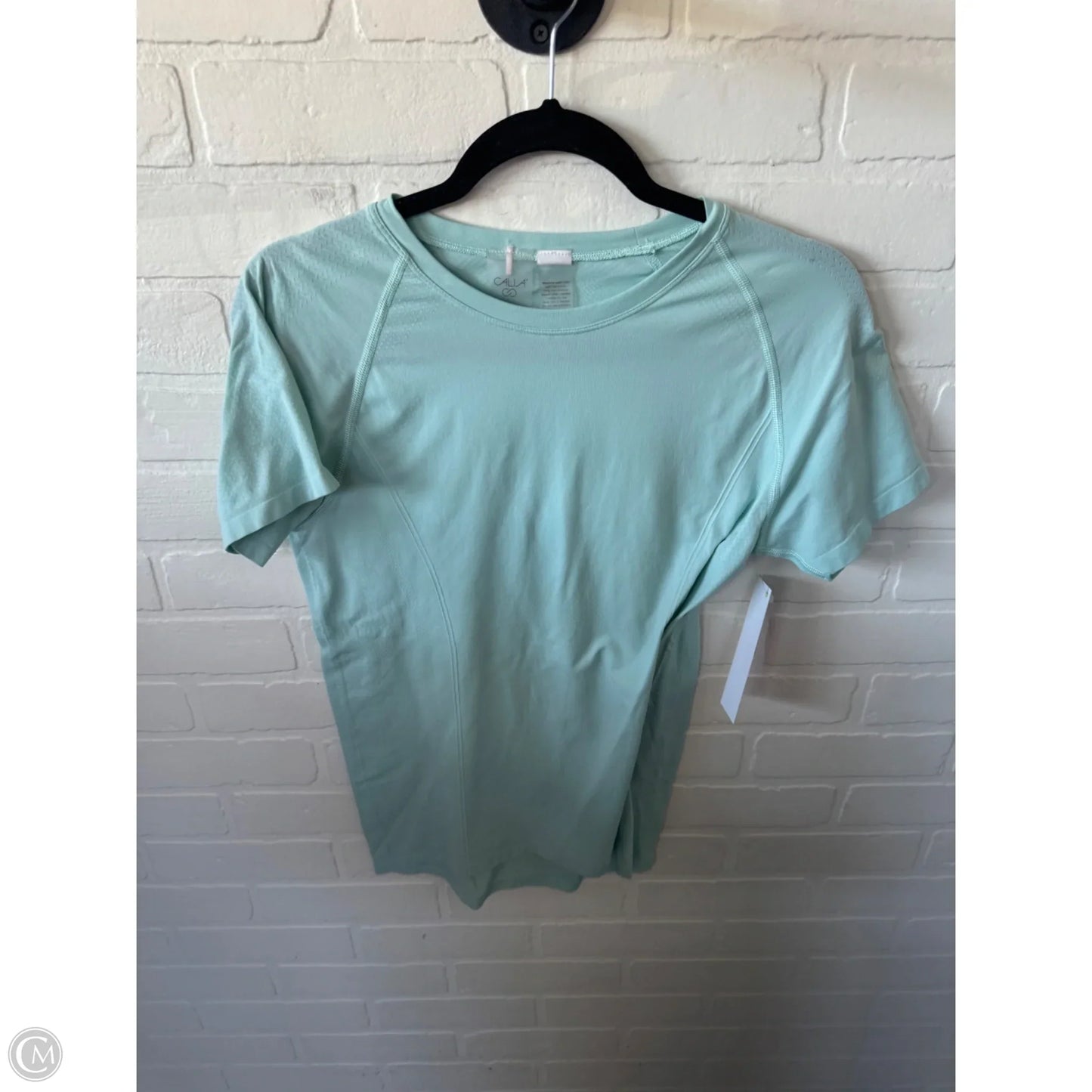 Athletic Top Short Sleeve By Calia In Blue, Size: M