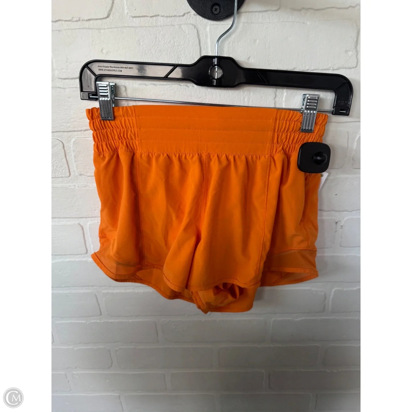 Athletic Shorts By Lululemon In Orange, Size: 4