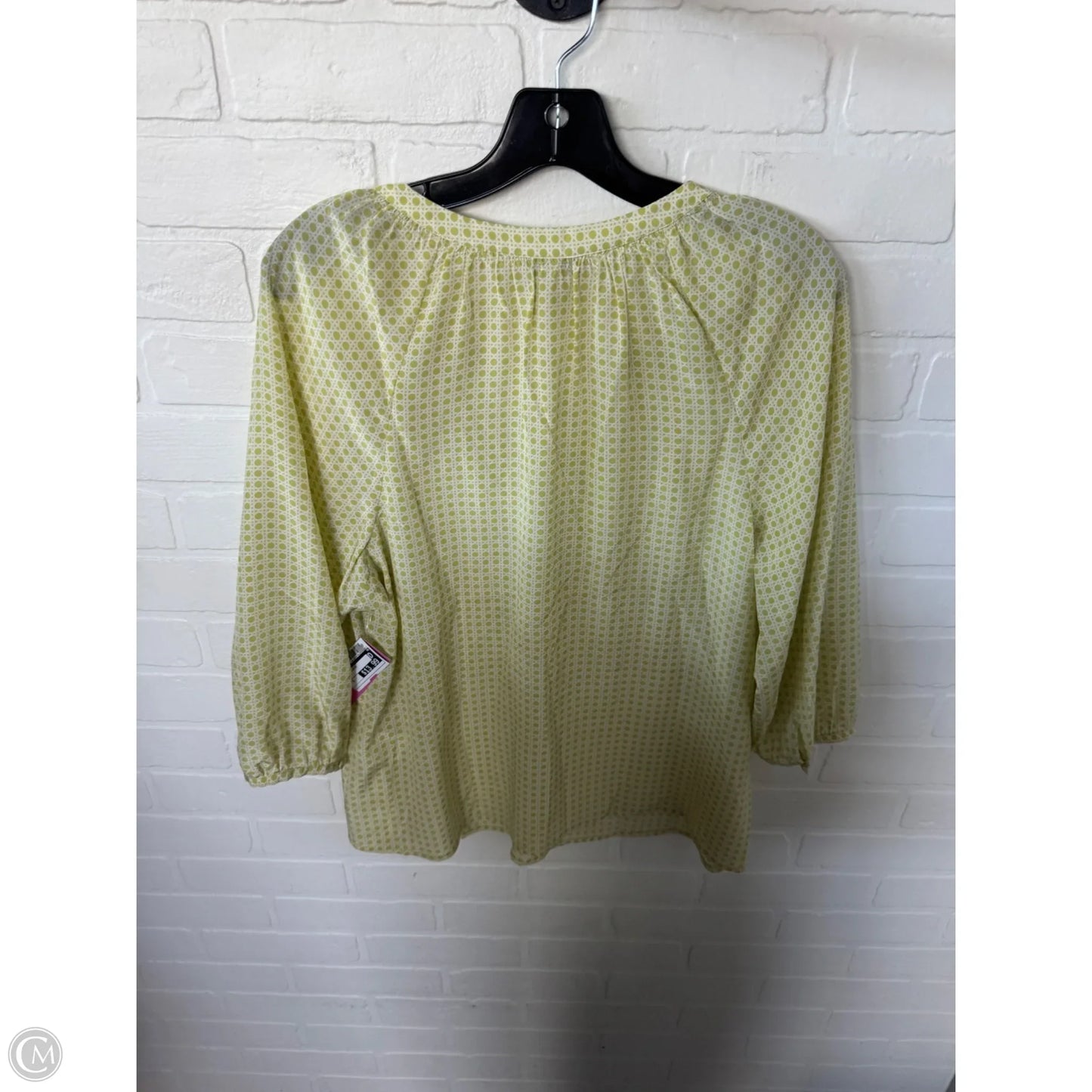 Top 3/4 Sleeve By Joie In Green, Size: S