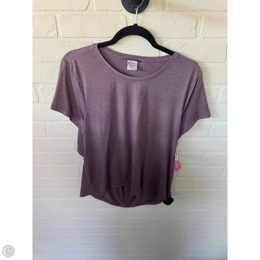 Athletic Top Short Sleeve By Athleta In Purple, Size: L