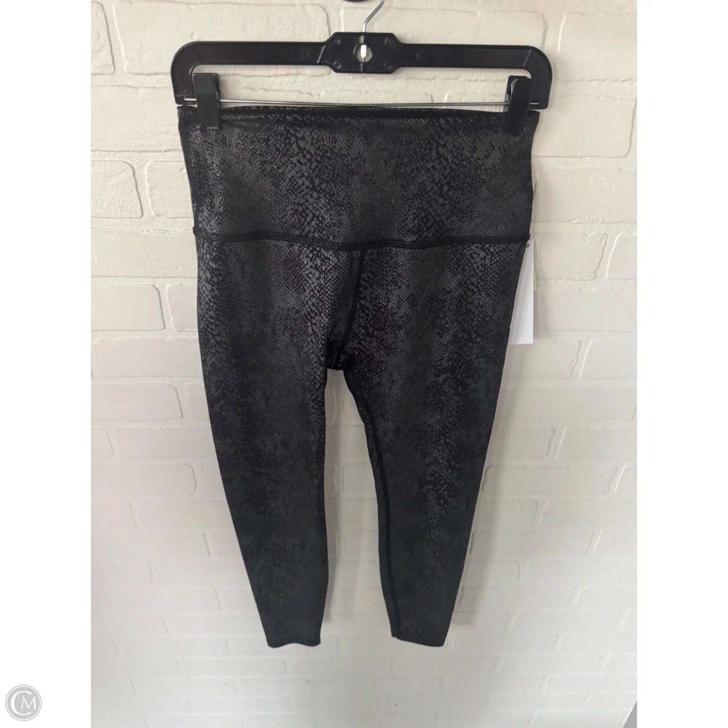 Athletic Leggings By Beyond Yoga In Black & Grey, Size: 8