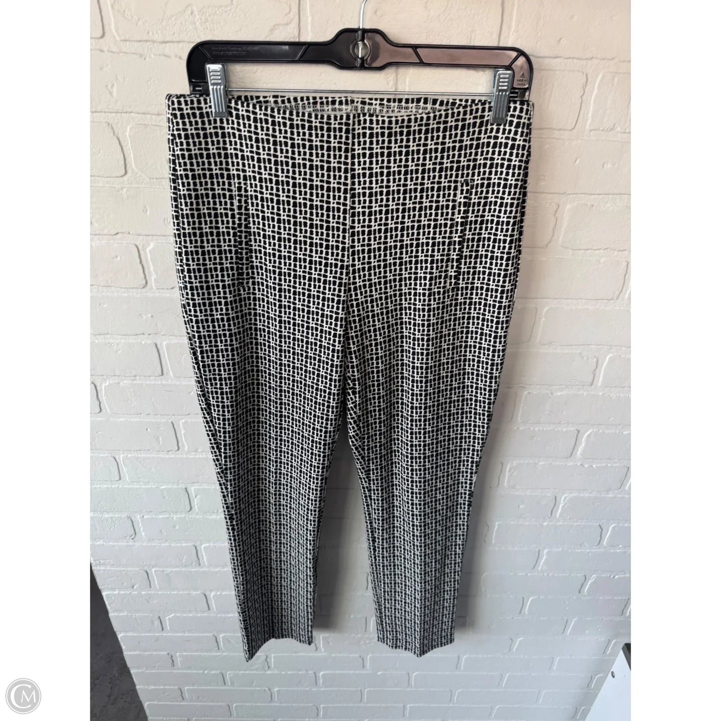 Pants Dress By Chicos In Black & White, Size: 4