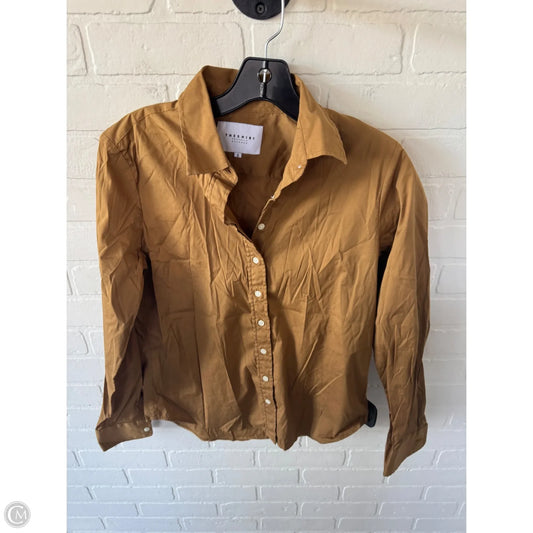 Top Long Sleeve By Cma In Brown, Size: S