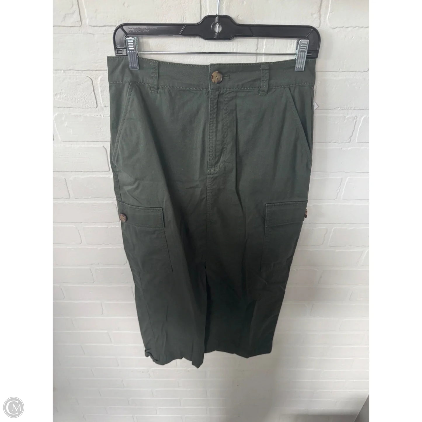 Skirt Midi By Loft In Green, Size: 4