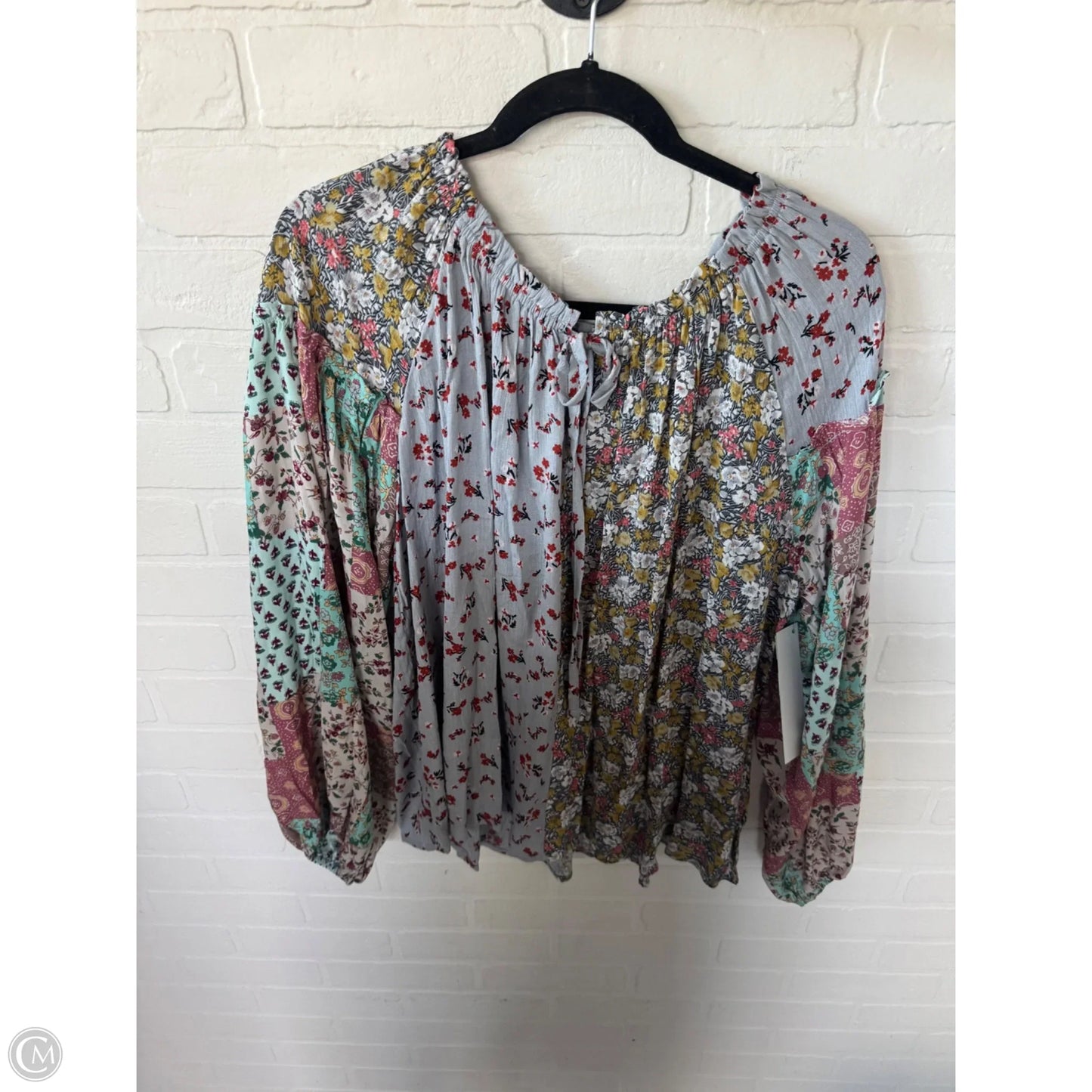Top Long Sleeve By Easel In Floral Print, Size: M