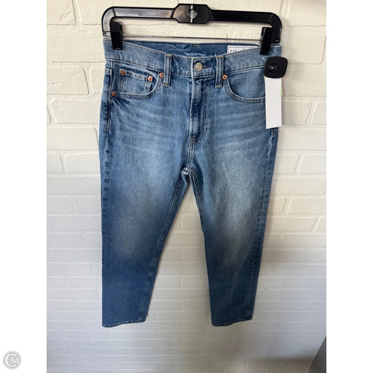 Jeans Straight By Gap In Blue Denim, Size: 2