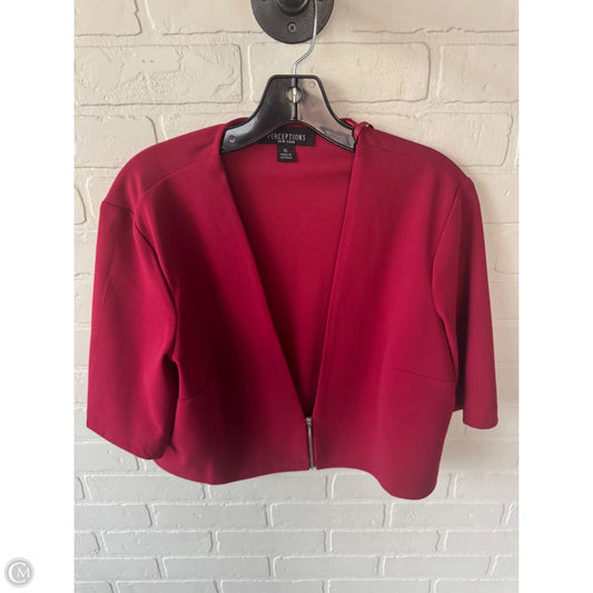 Blazer By Perceptions In Red, Size: Xl