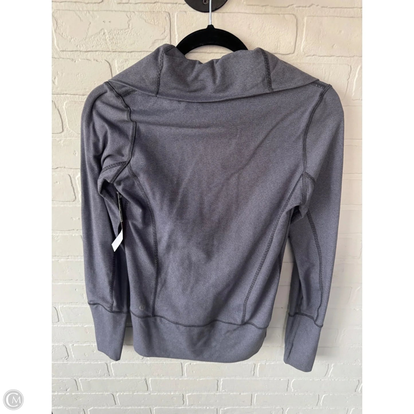 Athletic Jacket By Lululemon In Grey, Size: S