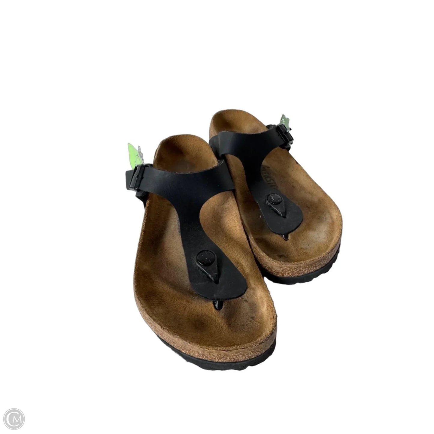 Sandals Flats By Birkenstock In Black, Size: 6