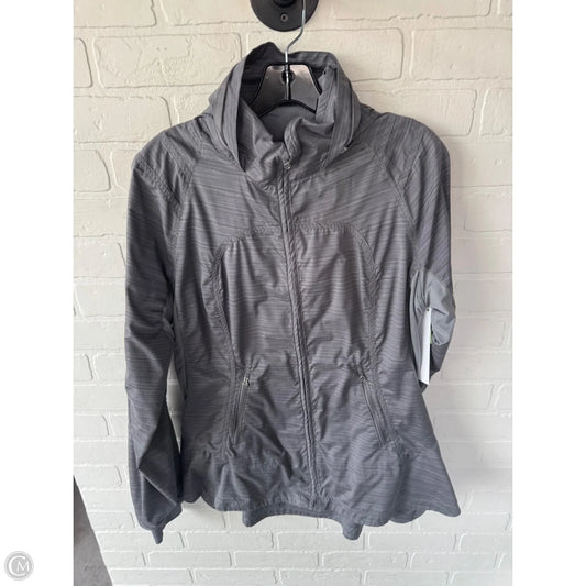 Athletic Jacket By Lululemon In Grey, Size: L