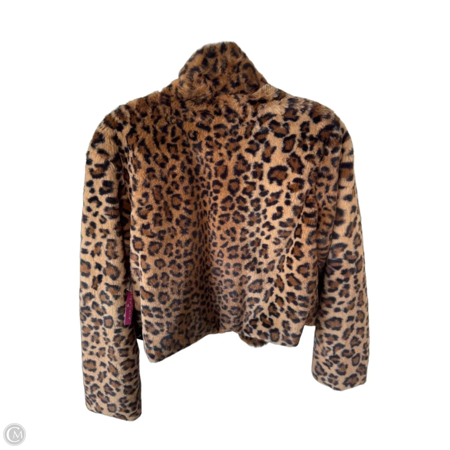 Jacket Faux Fur & Sherpa By Jolie & Joy In Animal Print, Size: L