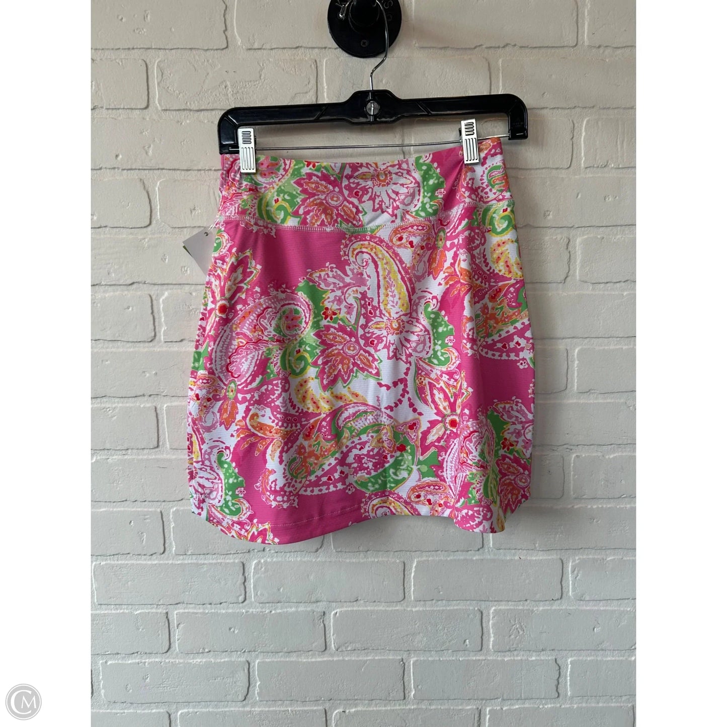Athletic Skort By Gottex In Pink & White, Size: 0