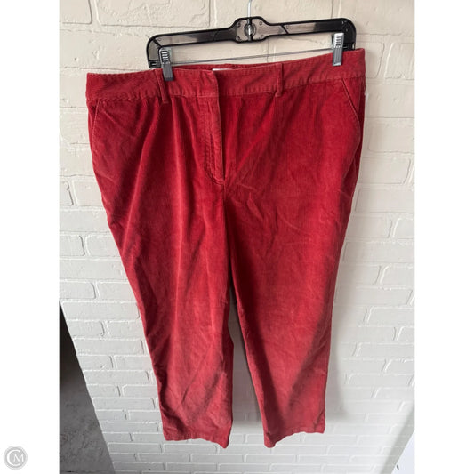 Pants Corduroy By Talbots In Red, Size: 20