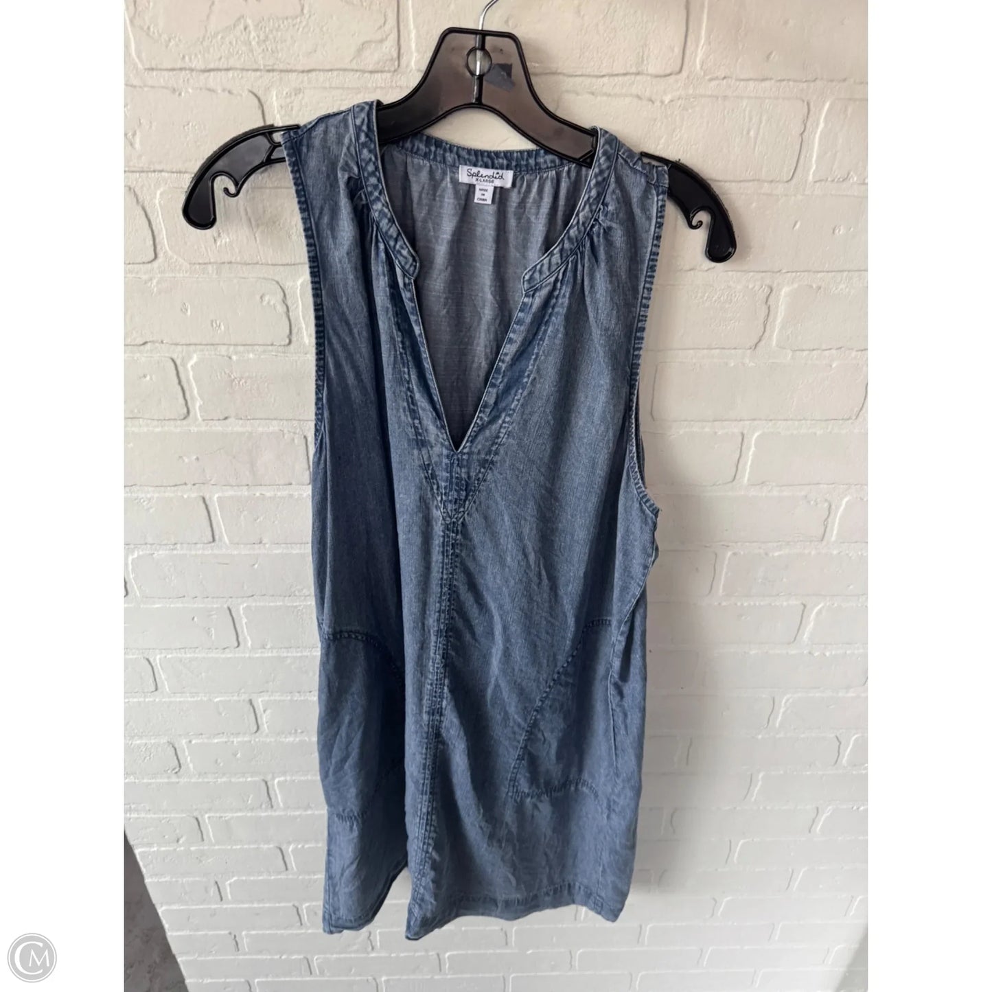 Dress Casual Short By Splendid In Blue Denim, Size: Xl