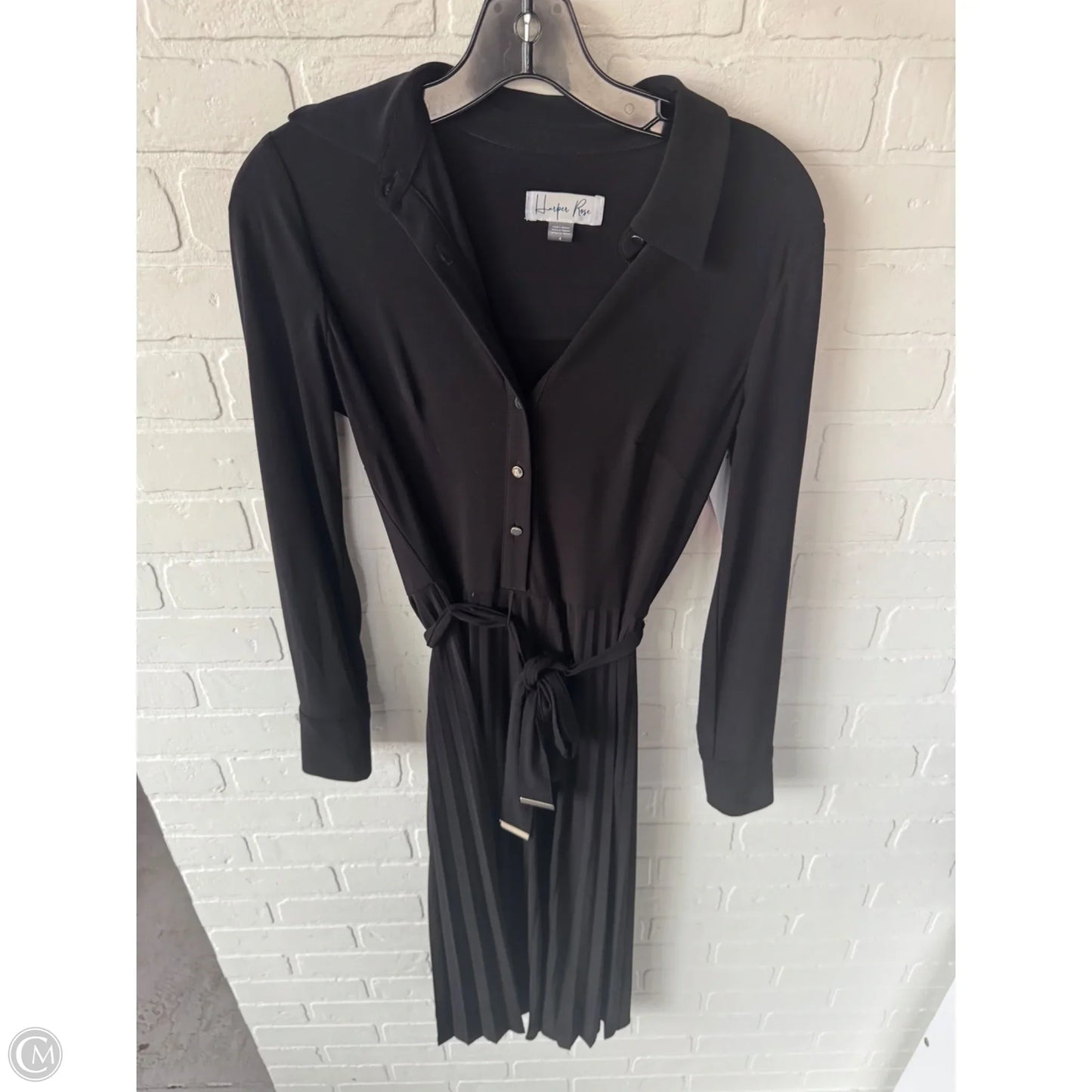 Dress Casual Midi By Clothes Mentor In Black, Size: S