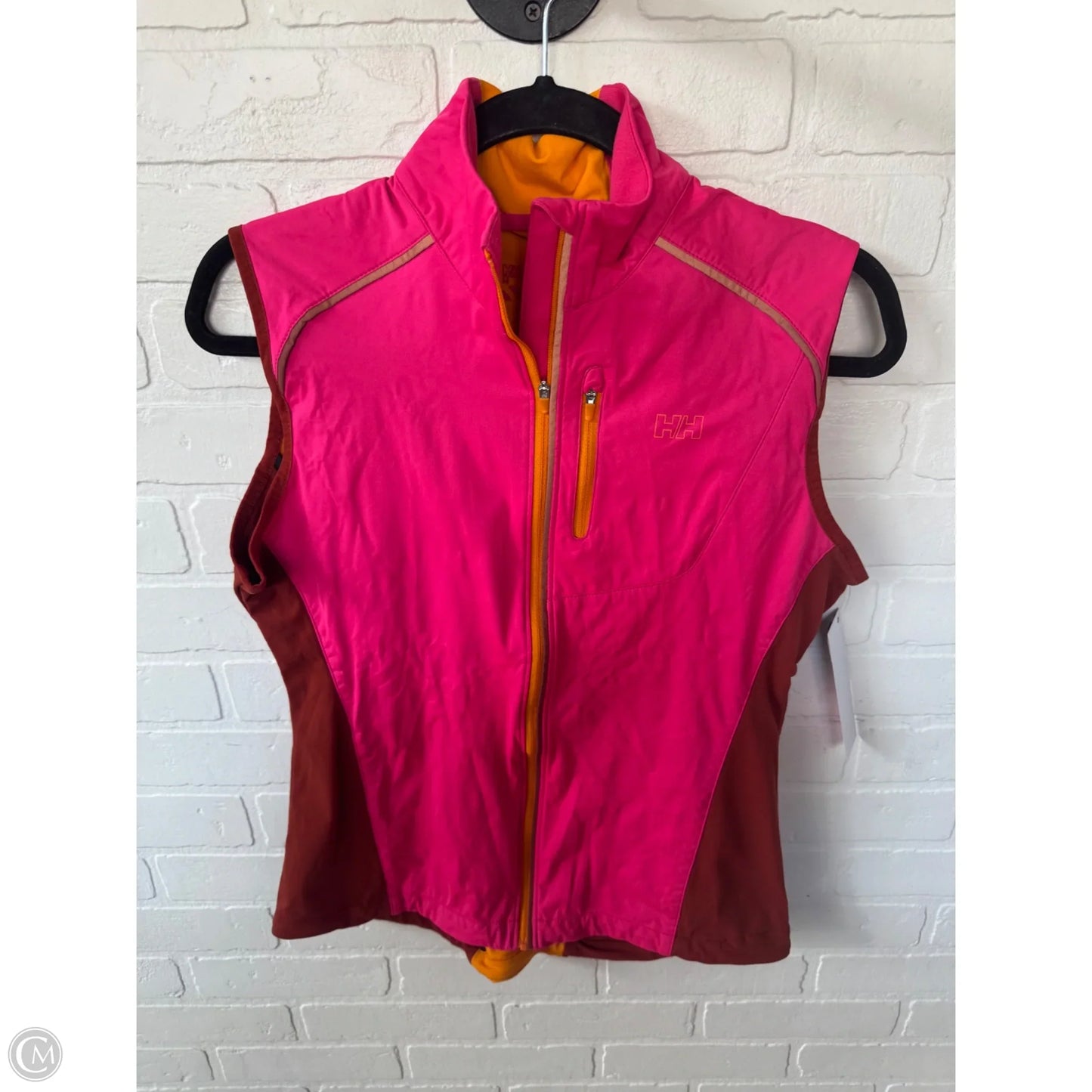 Athletic Tank Top By Helly Hansen In Brown & Pink, Size: M