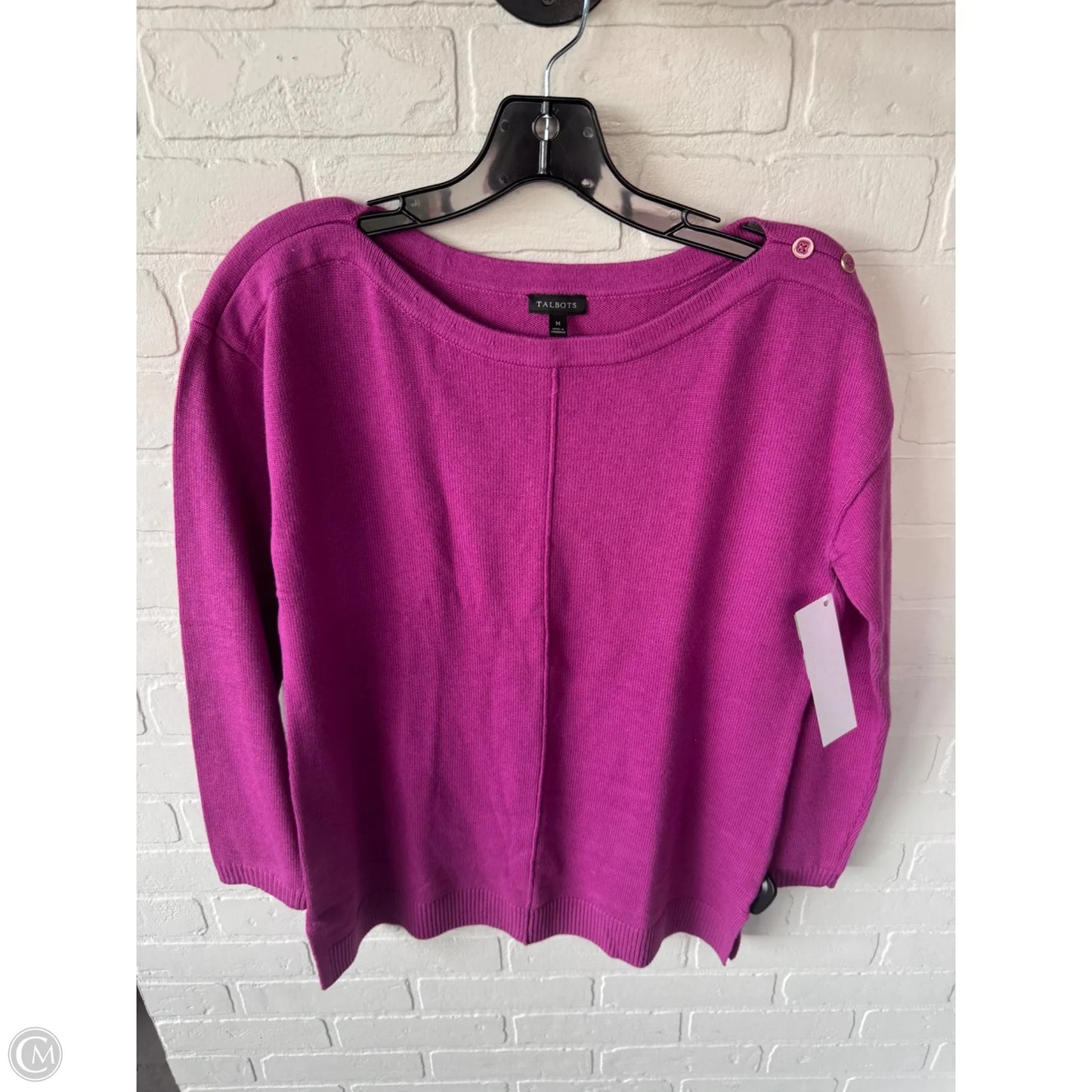 Sweater By Talbots In Purple, Size: M
