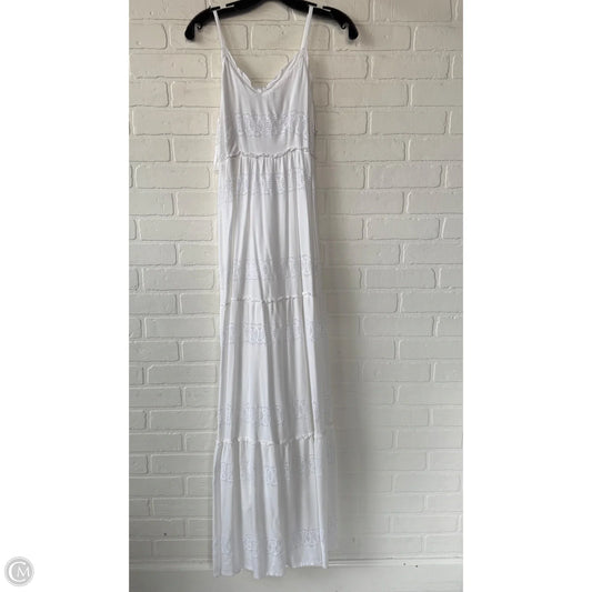 Dress Casual Maxi By Sim & Sam In White, Size: M