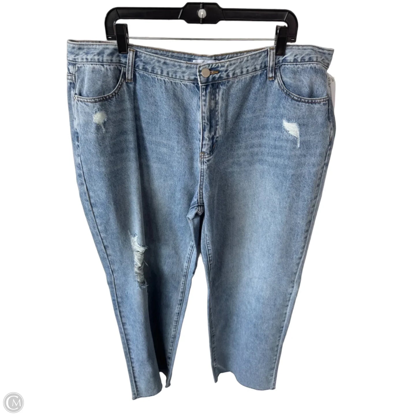 Jeans Straight By Clothes Mentor In Blue Denim, Size: 18