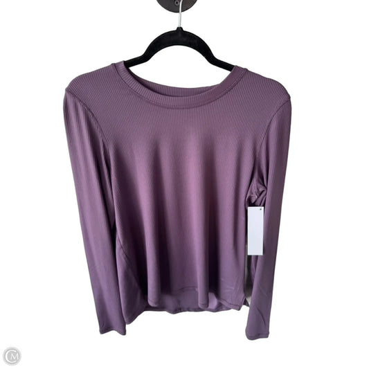 Athletic Top Long Sleeve Crewneck By Danskin In Purple, Size: S