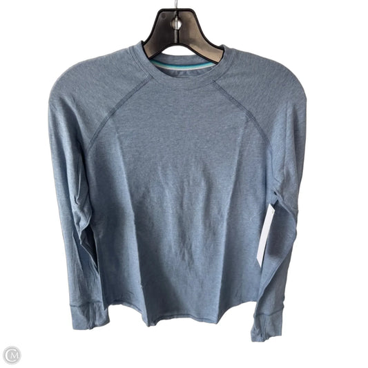 Athletic Top Long Sleeve Crewneck By Coolibar In Blue, Size: Xs