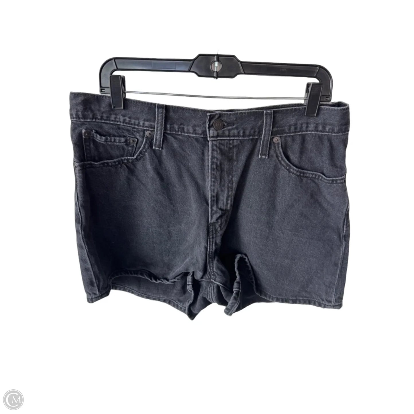Shorts By Levis In Black Denim, Size: 14