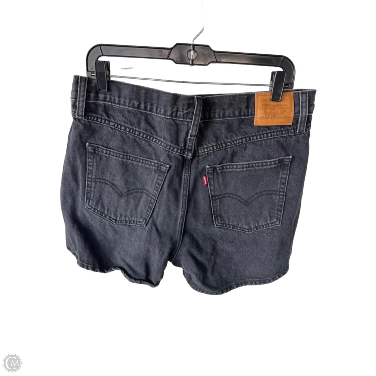 Shorts By Levis In Black Denim, Size: 14