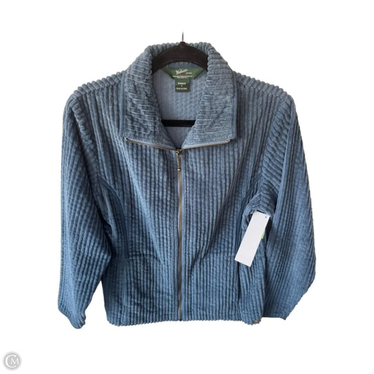 Jacket Shirt By Woolrich In Blue, Size: S