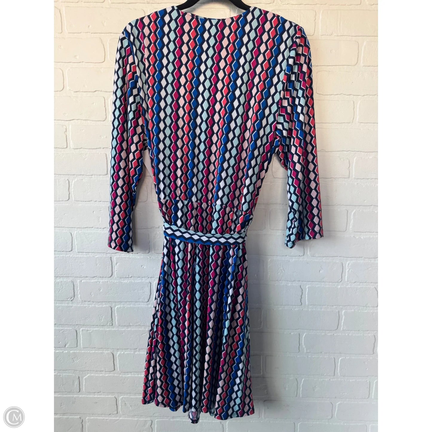 Dress Work By Dannyandnicole In Blue & Pink, Size: 1x