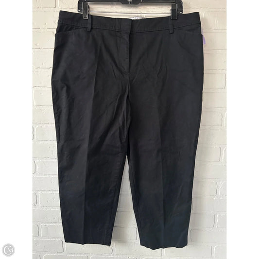 Pants Cropped By Talbots In Black, Size: 16