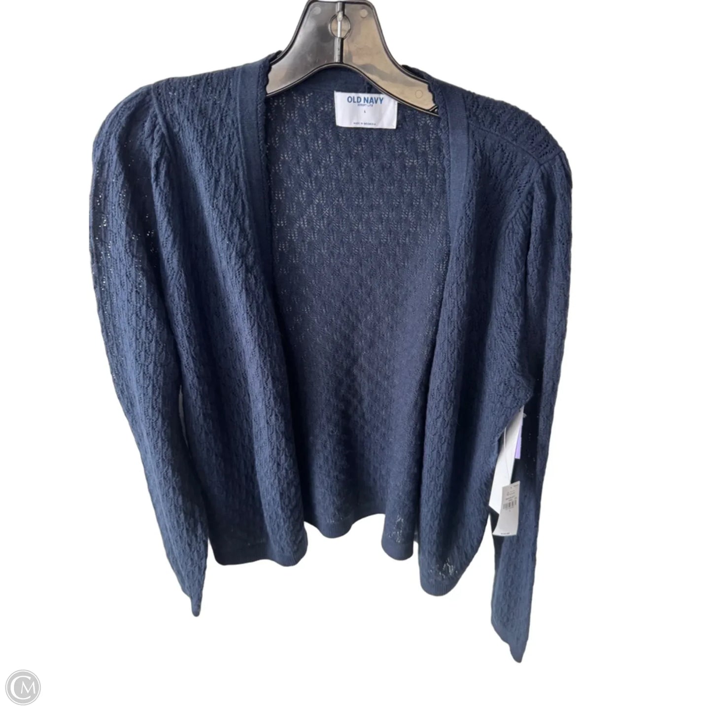 Sweater Cardigan By Old Navy In Blue, Size: L