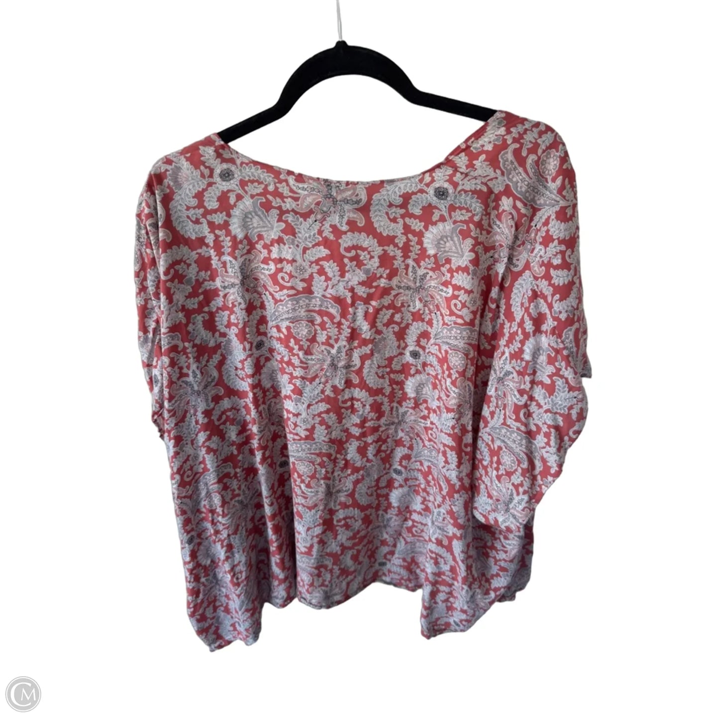 Kimono By Loft In Grey & Pink, Size: M