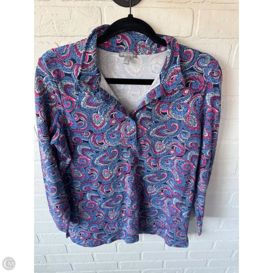 Sweatshirt Collar By Talbots In Pink & Purple, Size: Xlp
