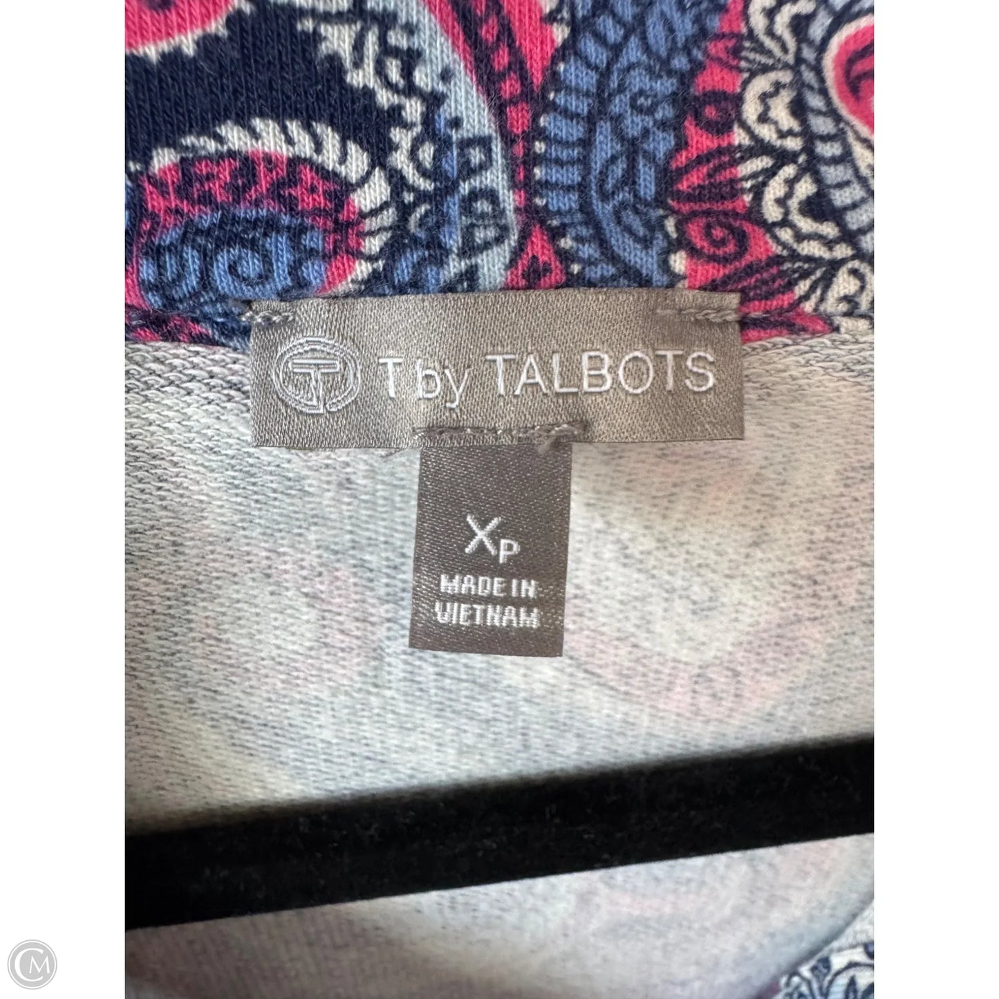 Sweatshirt Collar By Talbots In Pink & Purple, Size: Xlp