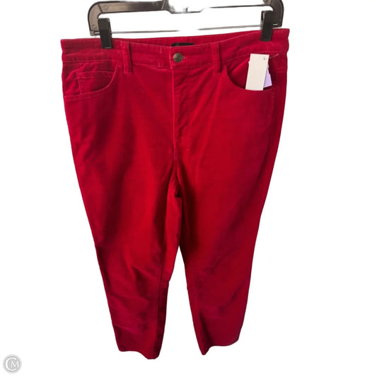 Pants Corduroy By Talbots In Red, Size: 10