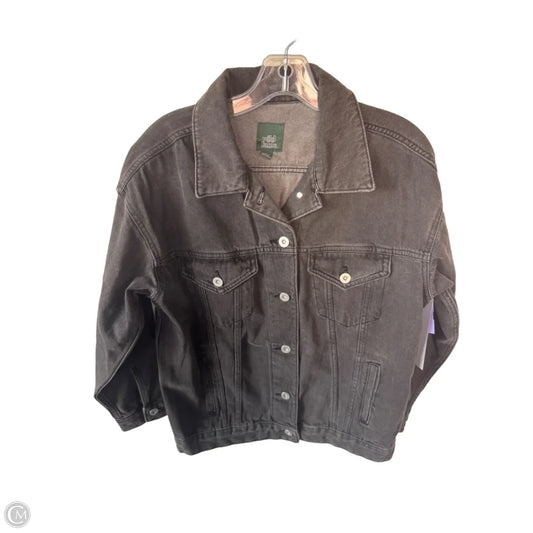 Jacket Denim By Wild Fable In Black Denim, Size: Xs