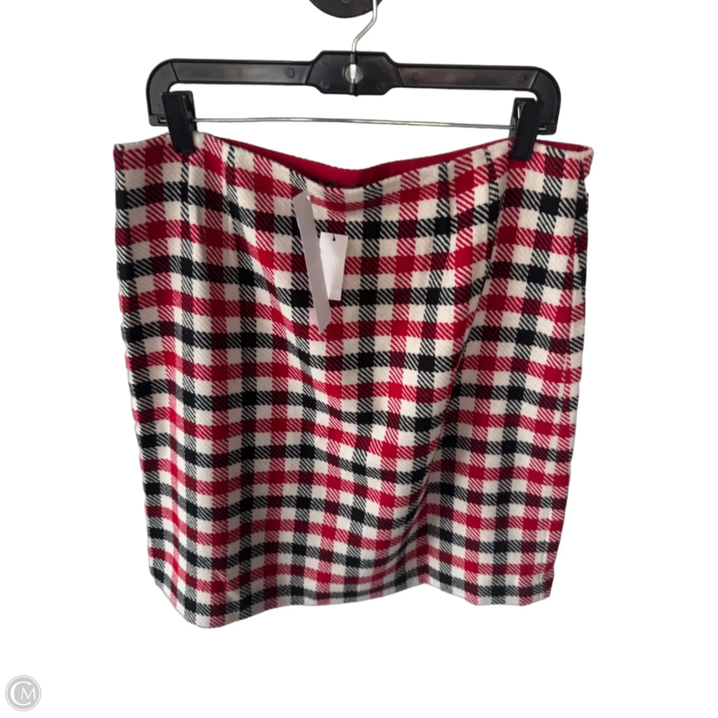 Skirt Midi By Talbots In Black & Red, Size: 14