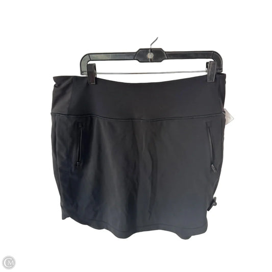 Athletic Skort By Athleta In Black, Size: 16